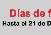 ¡Prolongamos los días de Feria hasta el día 21 de Diciembre!